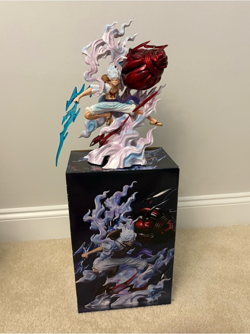 Limited Edition Monkey D. Luffy Gear 5 Sun God Nika (Giant Fist edition) 12x10in